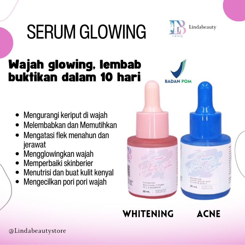 Linda beauty skincare - SERUM wajah glowing dan putih