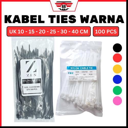 

Kabel Tis 10 cm 15 cm 20 cm 25 cm 30 cm 100 mm Cable Ties Tie Nylon Nilon Kecil Putih Hitam 100 pcs