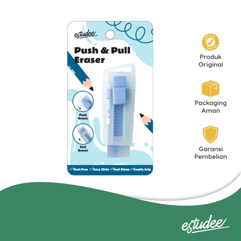 

ESTUDEE PUSH&PULL ERASER ES-H258 BLUE