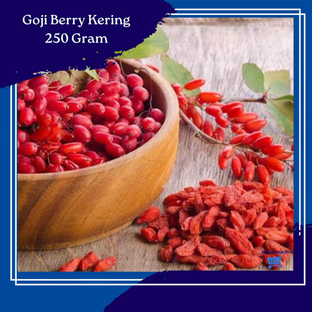

Dried Goji Berry Premium 250 gr / Gojibery Buah Kici Kering / Ki Che Super Premium Asli Goji Berry Kering 250 gr