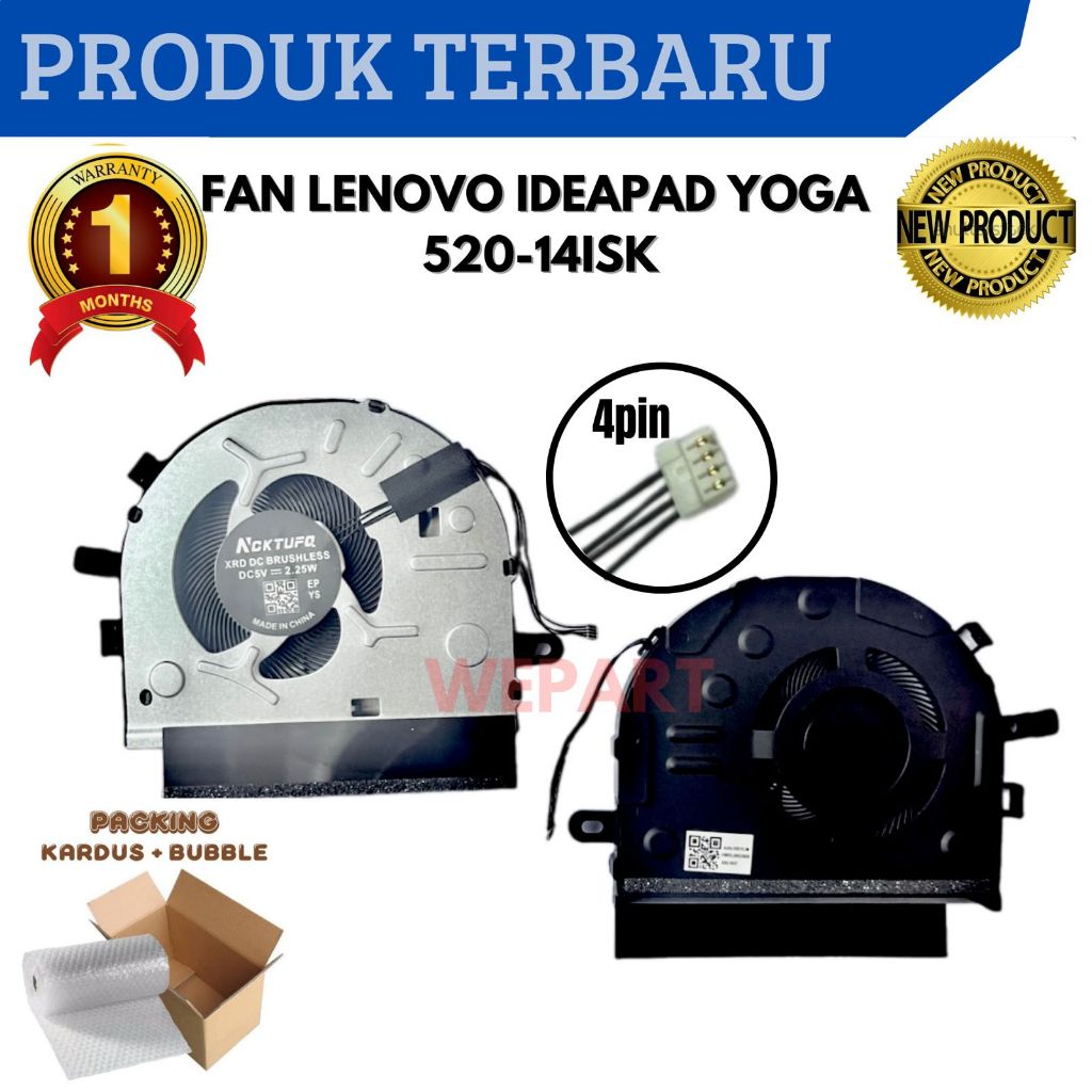 Laptop Cooling Fan YOGA 520 14 520-14ISK 520-14AST YOGA 520-14IKB 4 PIN