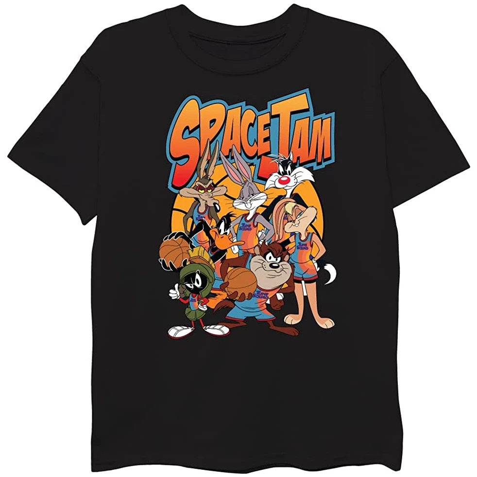 Baju Kaos space jam Boys Movie Shirt - Tune Squad Marvin & Bugs Bunny T-Shirt Premium