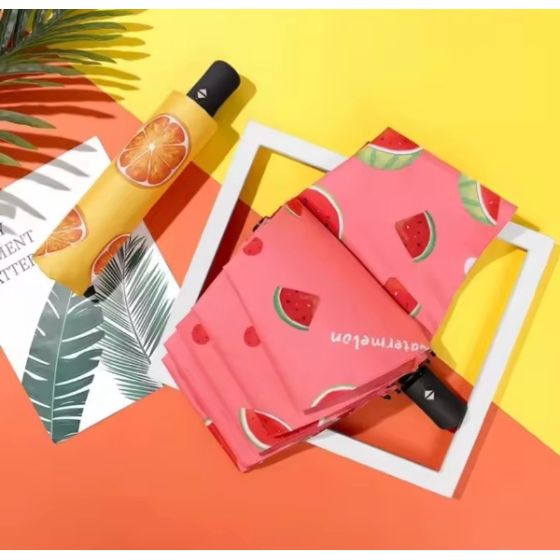 payung buah lipat / payung dewasa motif buah