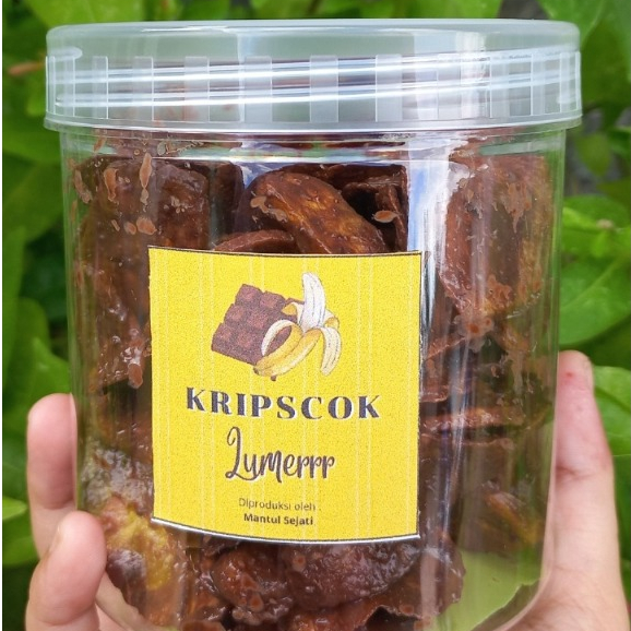 

Keripik Pisang Coklat / Kripscok Original Manis Kue Lebaran 200 gr Isi Makanan Manis Kering - MANTUL SEJATI