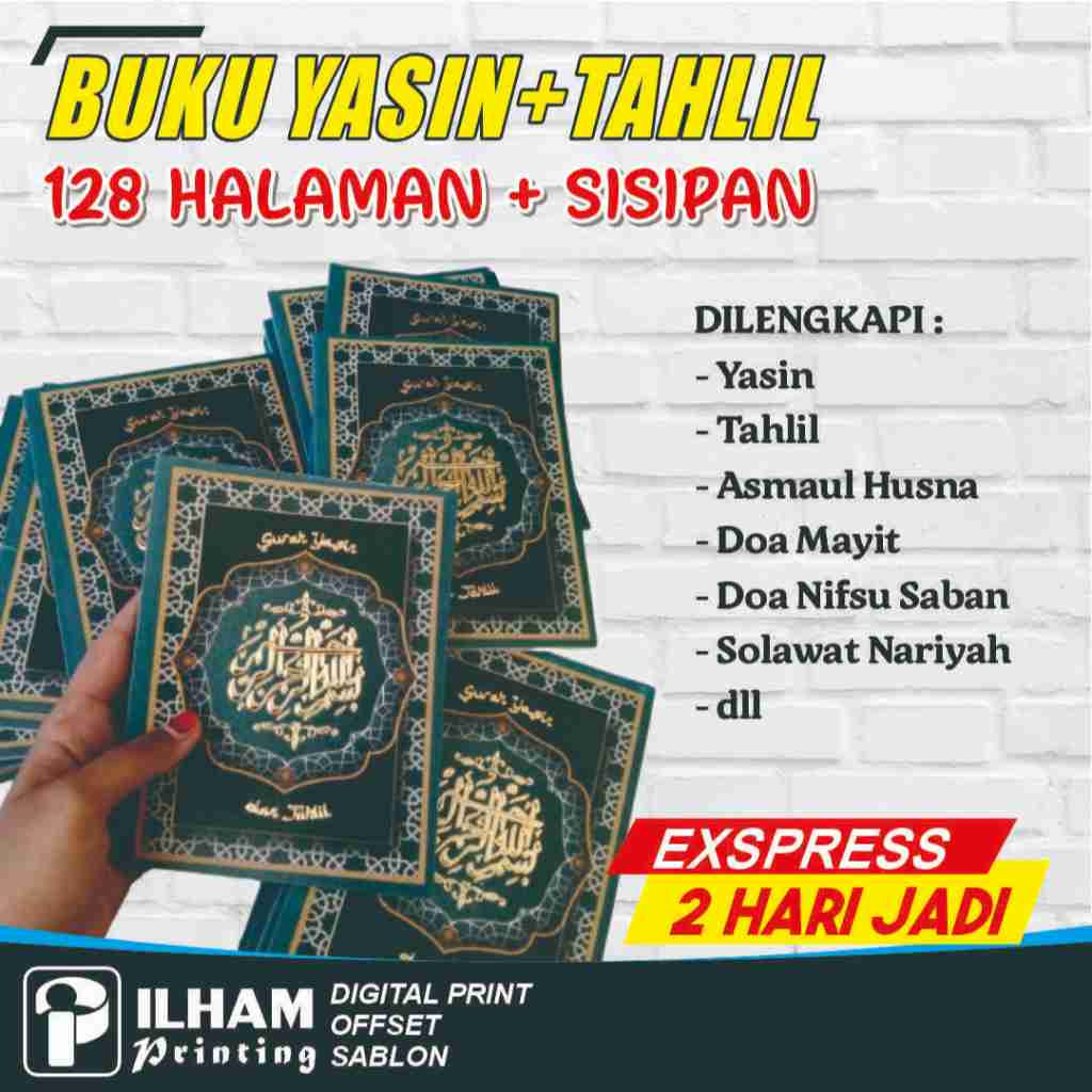 YASIN 128 HALAMAN / BUKU YASIN DAN TAHLIL / YASIN / CETAK BUKU YASIN DAN TAHLIL CUSTOM / MURAH