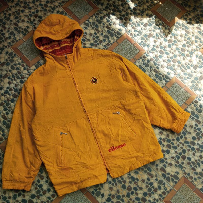 ellesse reversible Hoodie jacket vintage