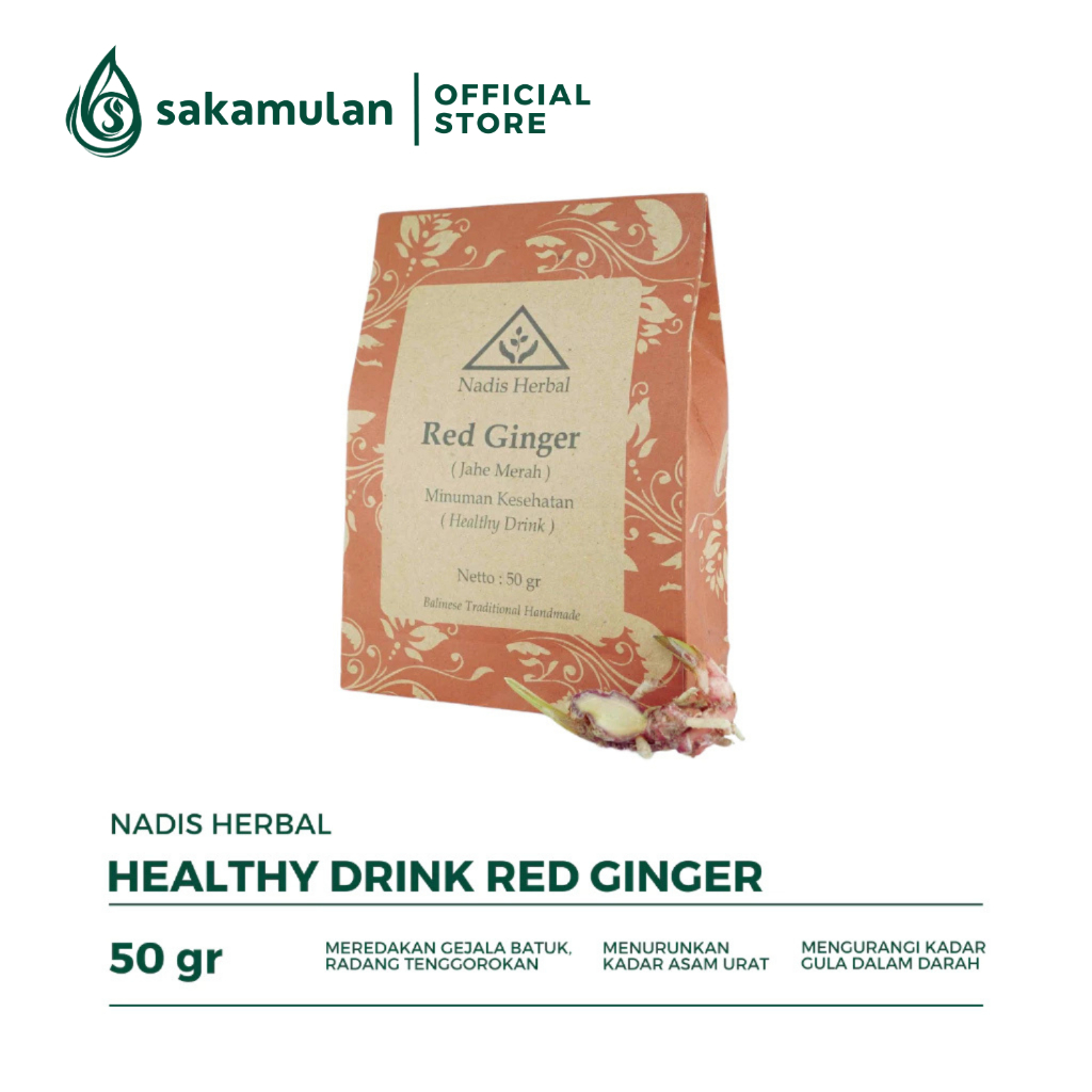 

Nadis Herbal Healthy Drink Red Ginger (Jahe Merah) 50 gr