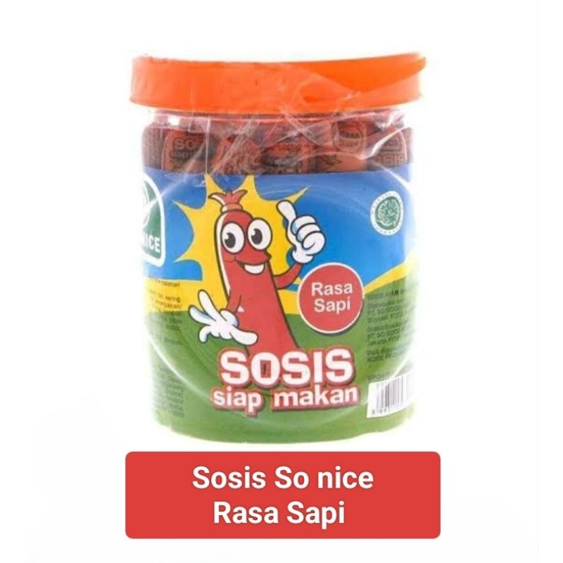 

Sosis Sonice Toples Rasa Sapi | 1 toples isi 24 pcs