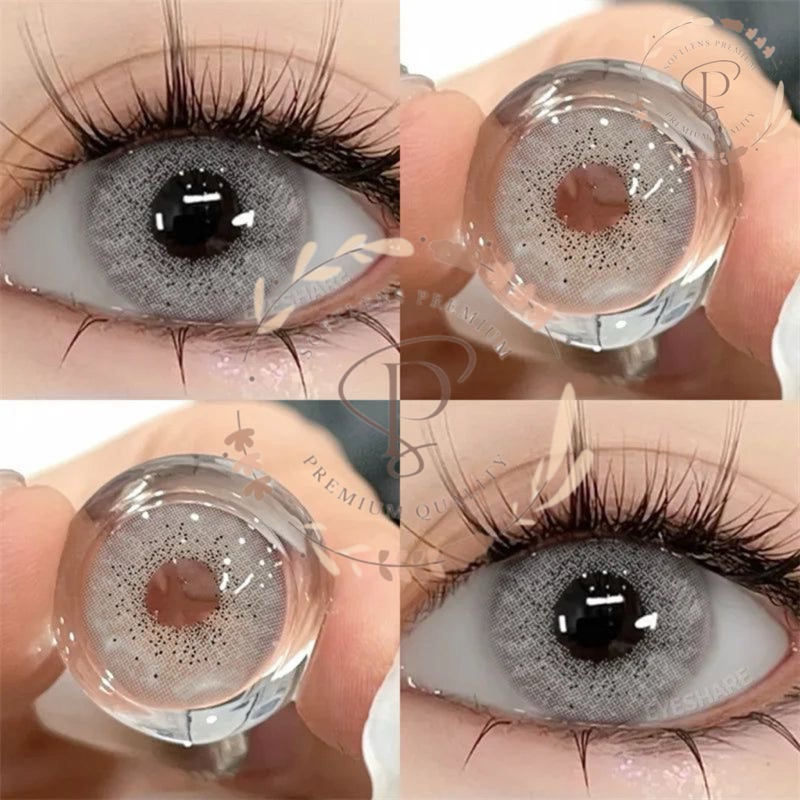 Softlens Grey Tanpa Ring Diameter 14,5 mm | Softlens WEDDING Premium | Soflens Abu-abu Terang | Lens