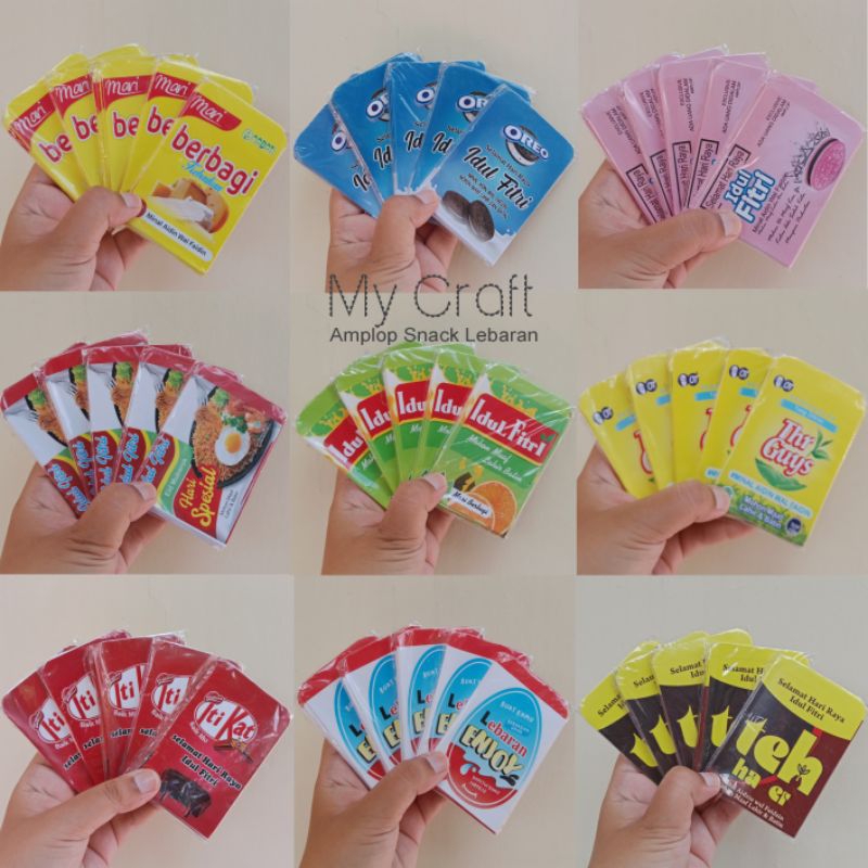 

My Craft Amplop Snack Lebaran size mini