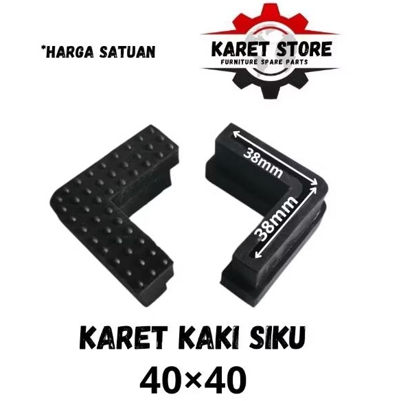 KARET KAKI SIKU 4X4/KARET TAPAK KAKI/KARET BESI SIKU/MEJA/RAK SIKU
