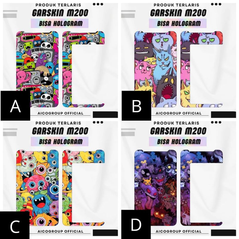 

Garskin Inner M2OO Hologram Dan Biasa Anti Air Bisa Custom
