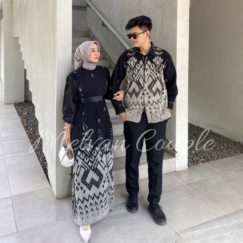 BAJU TENUN COUPLE PASANGAN KONDANGAN - BAJU TENUN COUPLE PASANGAN - SET COUPLE PASANGAN TENUN
