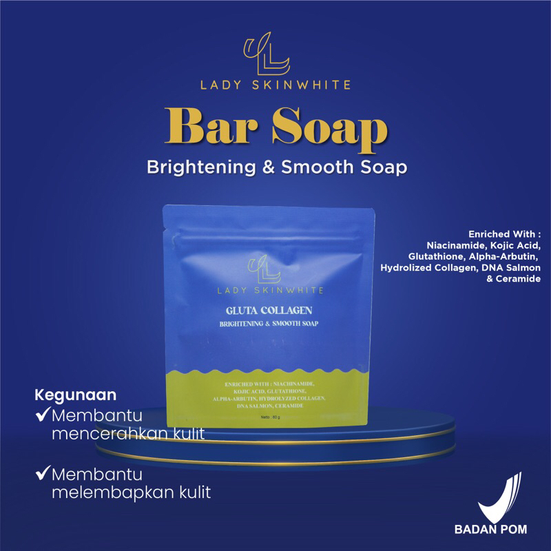 Bar Soap Gluta Collagen Brightening & Smooth Soap