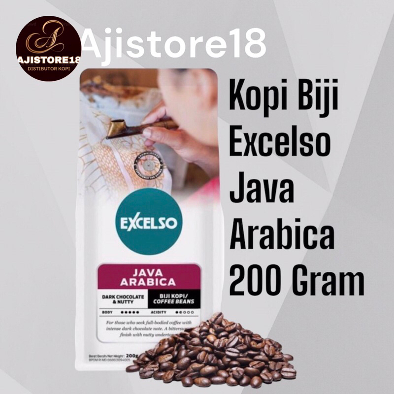 

Excelso Java Arabica Biji 200g/ Kopi biji Excelso java Arabica