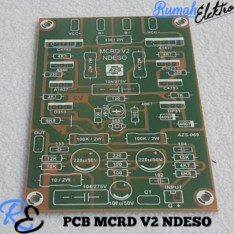 PCB DRIVER POWER AMPLIFIER MCRD V2 NDESO