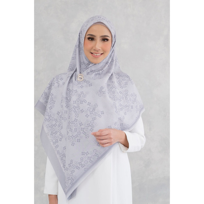 NEW Buttonscarves Monogram Scramble XL Voile - Seed
