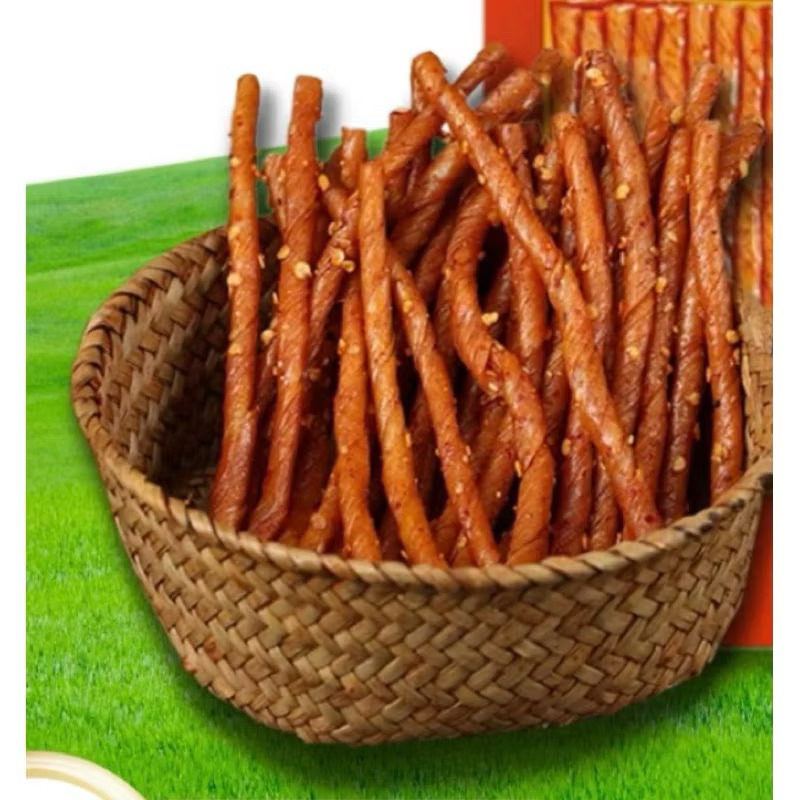 

Spicy bar / Spicy Stick Tendon Gluten Spicy Tofu Snack / Kulit kembang Tahu Vegetarian Halal