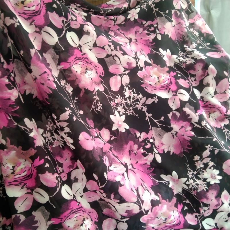 Kain ceruti beby doll | Harga/0,5m | bahan ceruti motif bunga | bahan ceruti impor | kaincerutiimpor