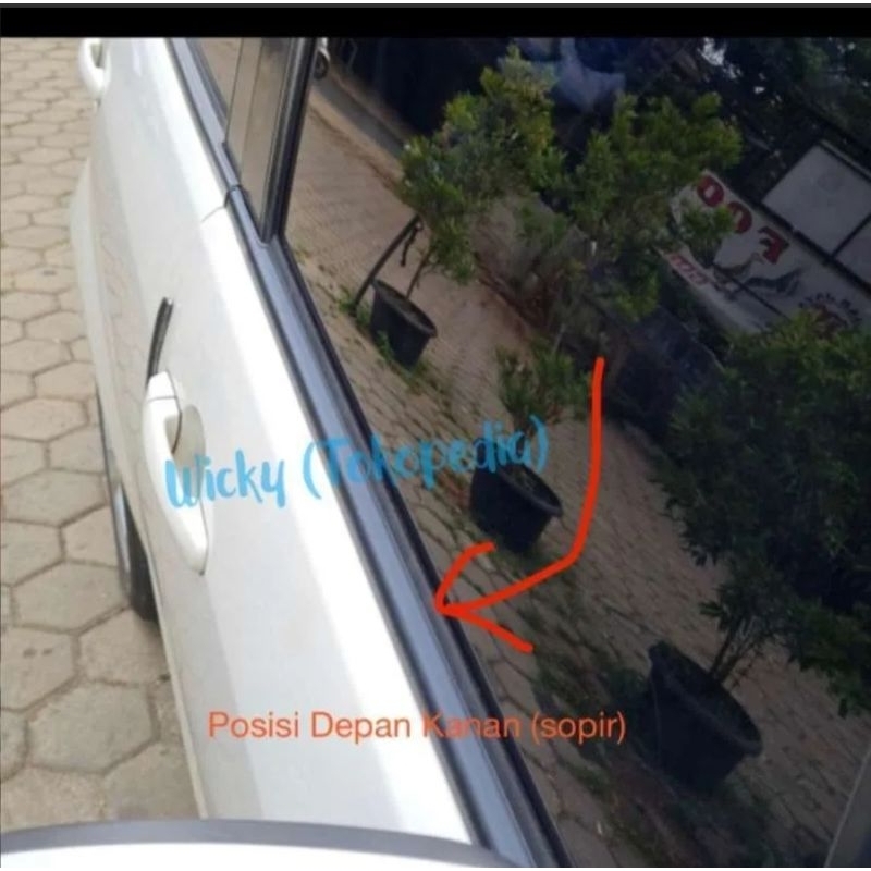 karet pelipit kaca luar water strip kaca suzuki splash