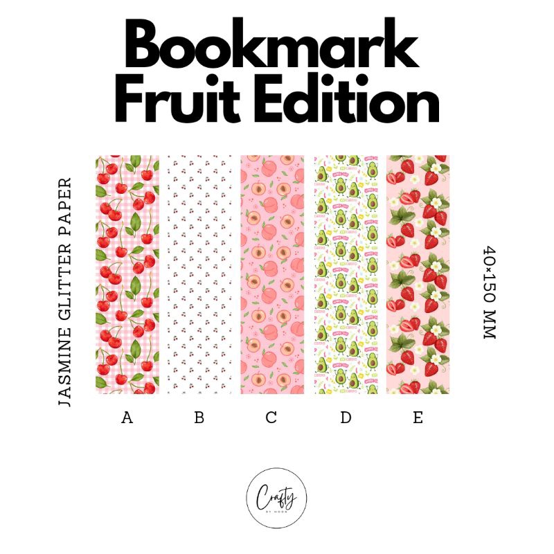 

Pembatas Buku Buah-Buahan Bookmark Fruit Edition