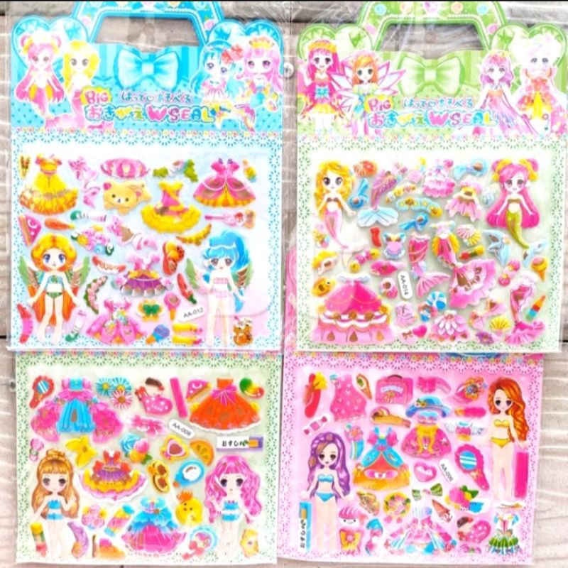 sticker stiker timbul karakter / stiker BP / stiker tempel / mainan anak murah