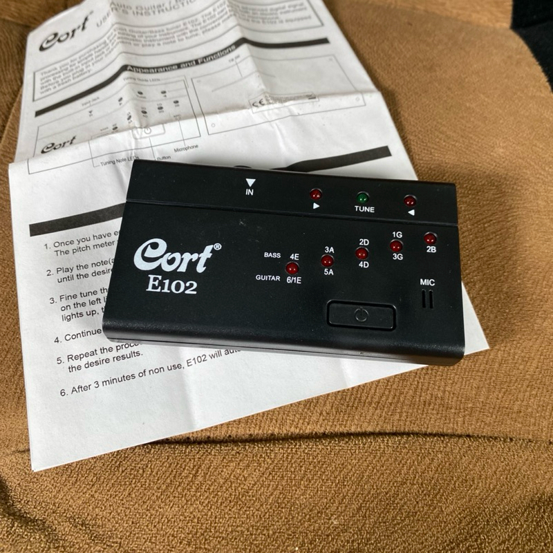 tuner gitar dan bass original cort e102