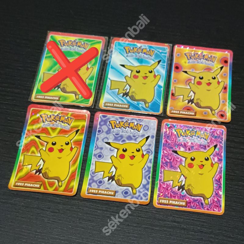 Kartu Pokemon Cup Cup Pop Gen 1 Tahun 2000'an #25 PIKACHU - Pokemon Card - Tazos - Kolektor Pokemon