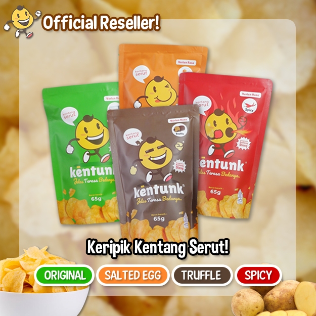 

KERIPIK KENTANG SERUT (65gr) - Potato Chips by Kentunk.id