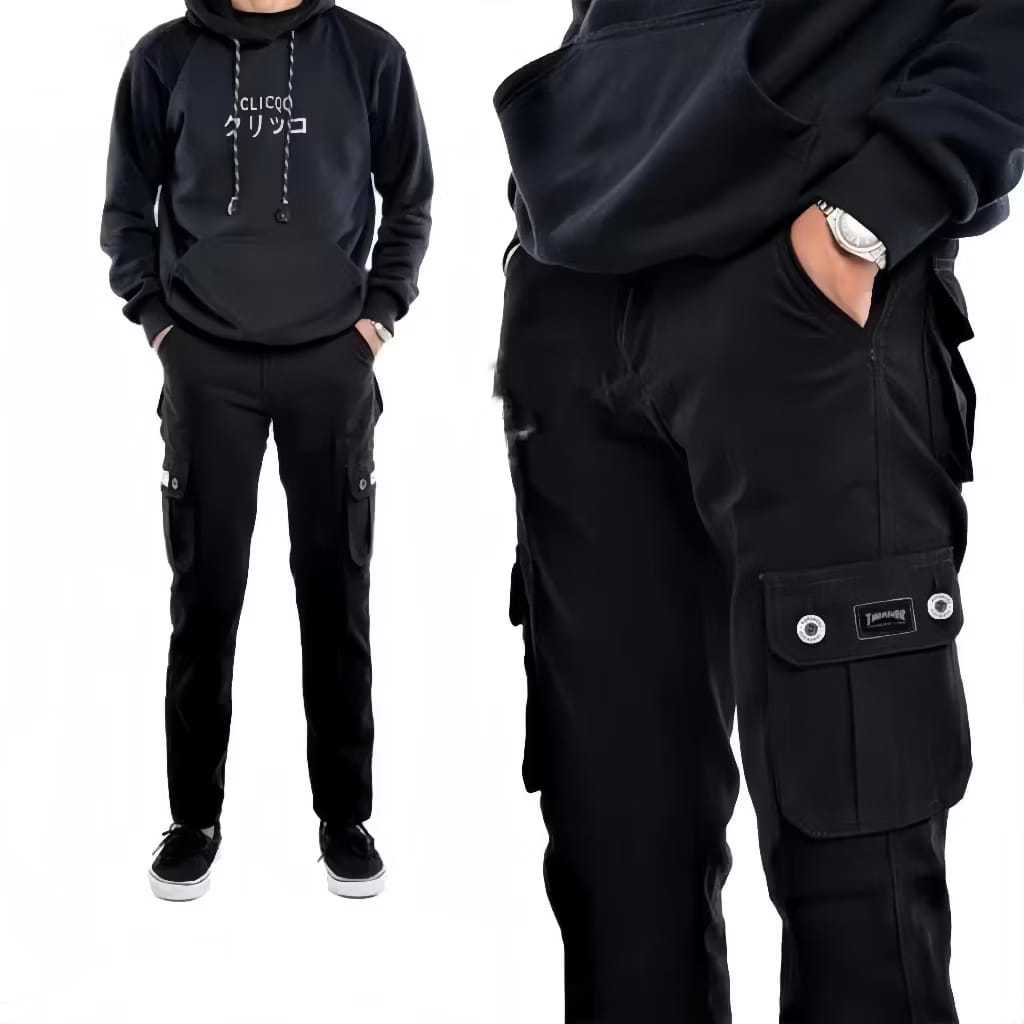 Celana Cargo Pria Original Terbaru Kain katun Tebal Celana Panjang Pria Dewasa