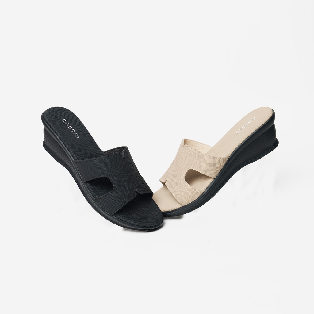 Gabino Sandal Wanita Wedges Slip On Casual Kirani - G1CB4006