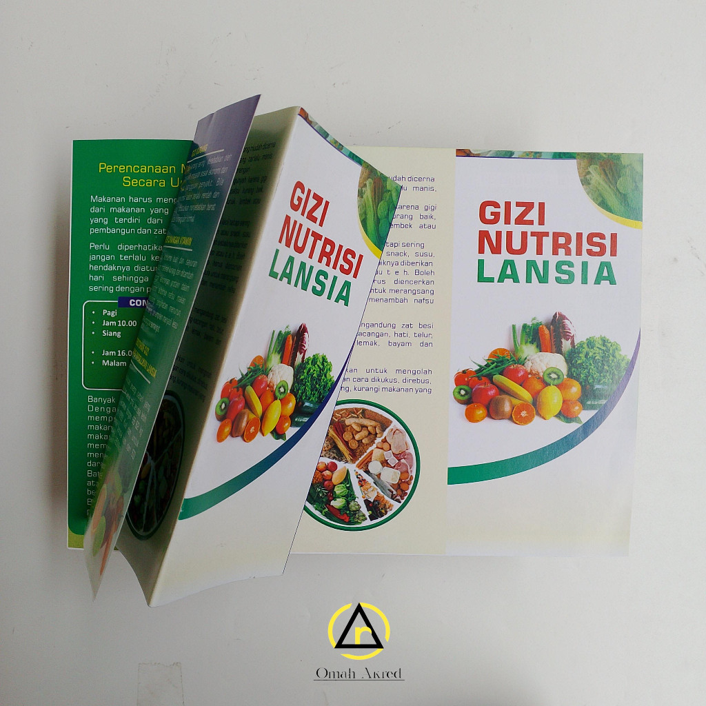 

Leaflet Gizi Nutrisi Lansia - Brosur Gizi - Gizi Yang Diperlukan Lansia