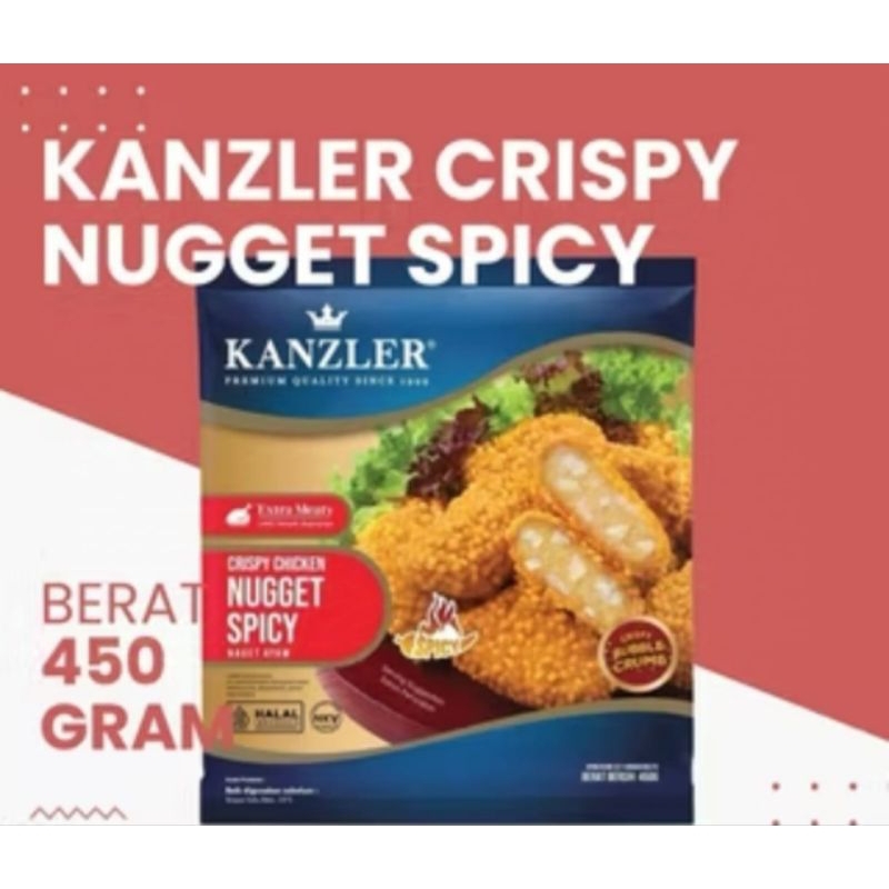 

Kanzler Crispy Nugget Spicy BERAT 450 Gram