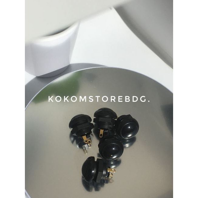 Otto p9 HITAM Authentic Original clicky push button tombol 12mm