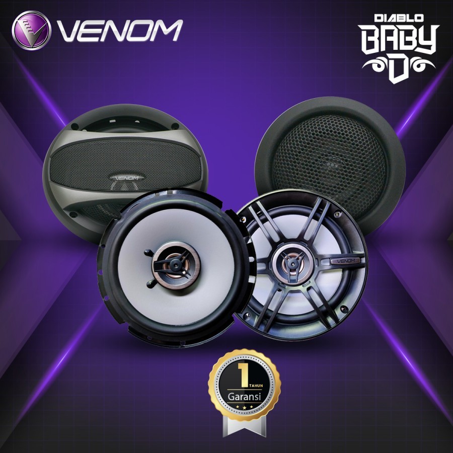VENOM Audio BABY DIABLO Speaker Mobil Depan Belakang