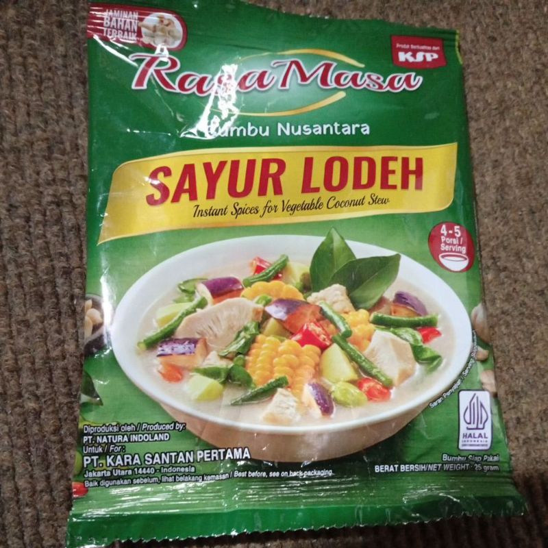 

Rasa masa bumbu nusantara sayur lodeh sachet