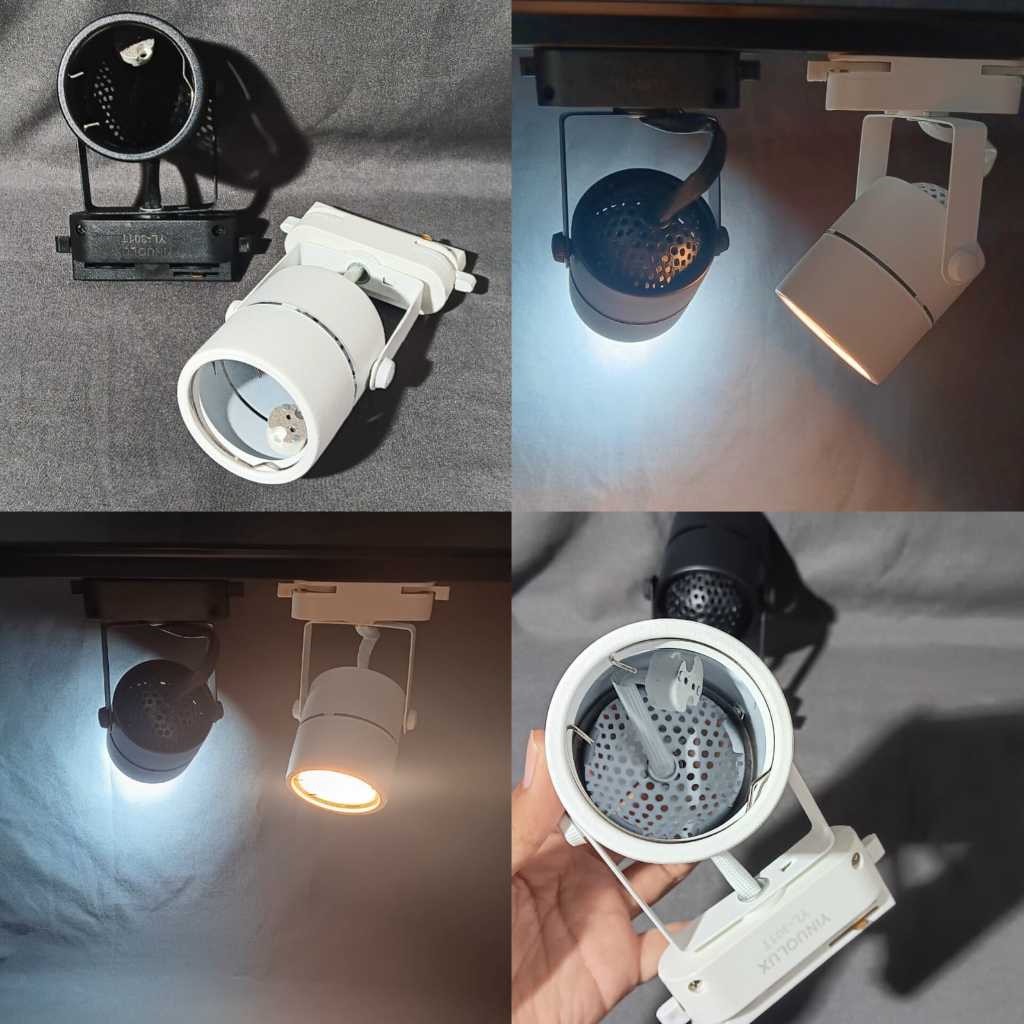 Kap Lampu Sorot Rell Fitting MR16 Kap Lampu Sorot Cafe MR16 Kap Lampu Spotlight MR16