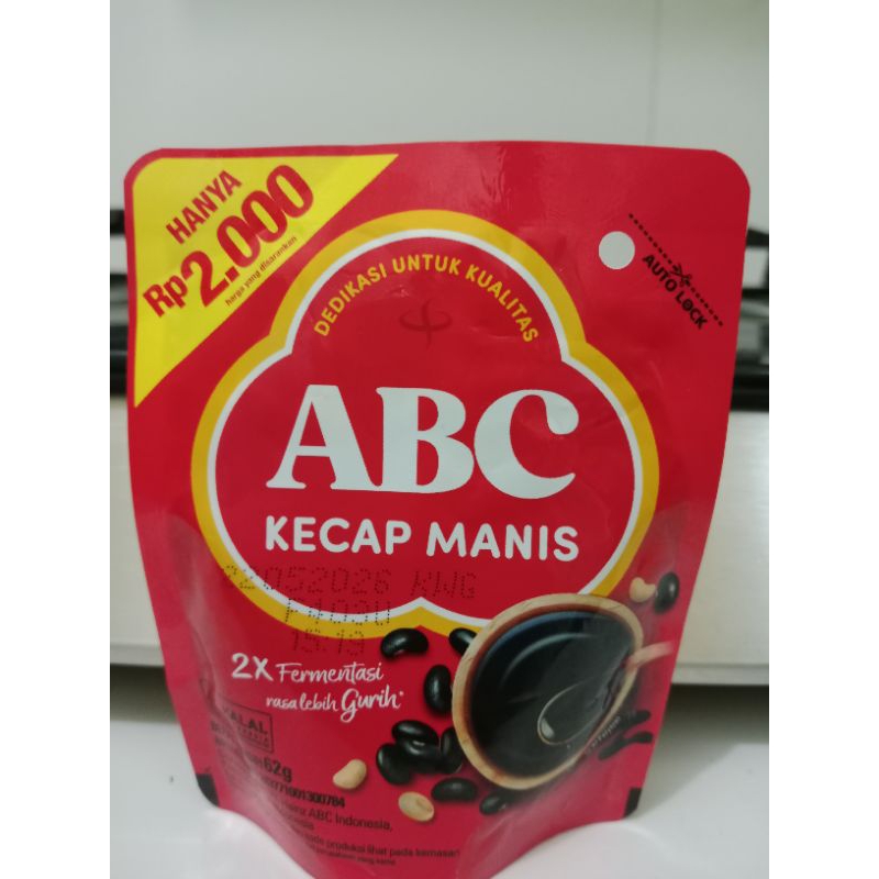 

Kecap Manis ABC Kemasan 62 Gram