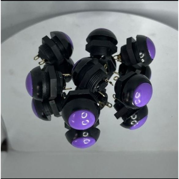 Otto p9 PURPLE Authentic Original clicky push button tombol 12mm