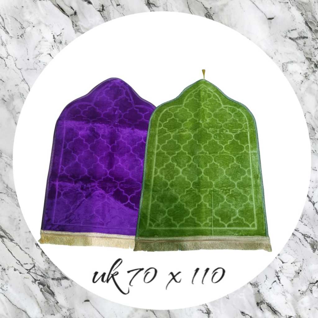 SAJADAH ARBAIN KUBAH POLOS 70x110cm Dewasa | Sajadah Busa Jumbo Tebal Empuk Premium| Sajadah Seserah