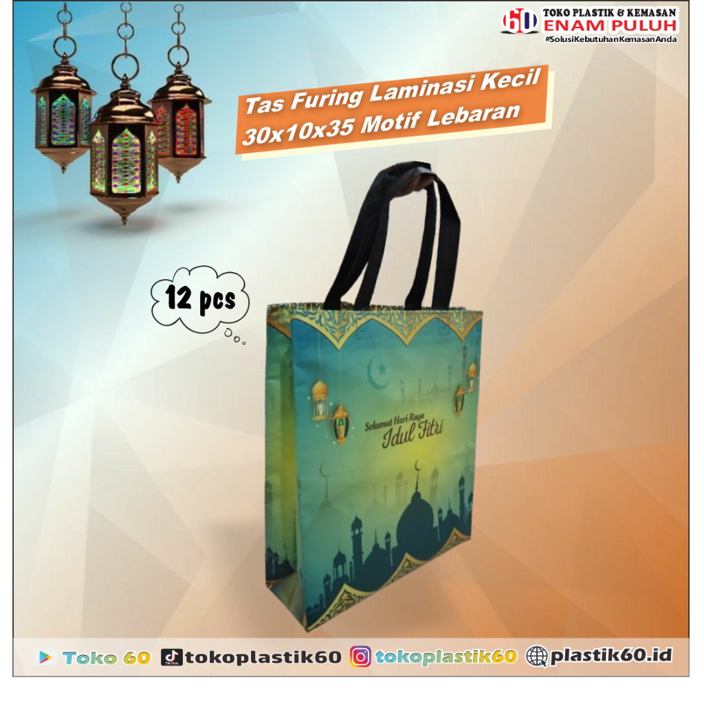 

Tas Furing laminasi KECIL motif Lebaran 30x10x35 Tas Furing laminasi motif Lebaran Tas laminasi Dus Kotak Motif isi 12 pcs Tebal Hemat Berkualitas