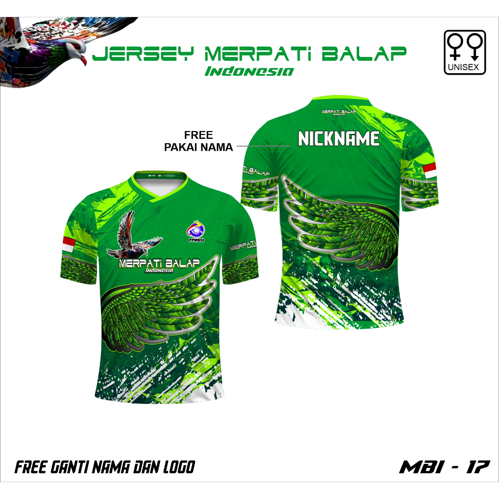 Jersey kaos merpati balap baju merpati balap sayap free custom nama