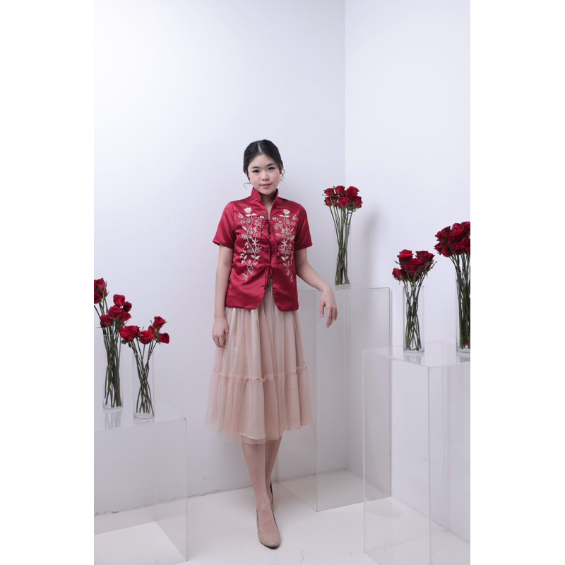 TINYCLOUDS - PEONY MAMA TOP | Atasan Dewasa | MARVELOUS BLOOMS
