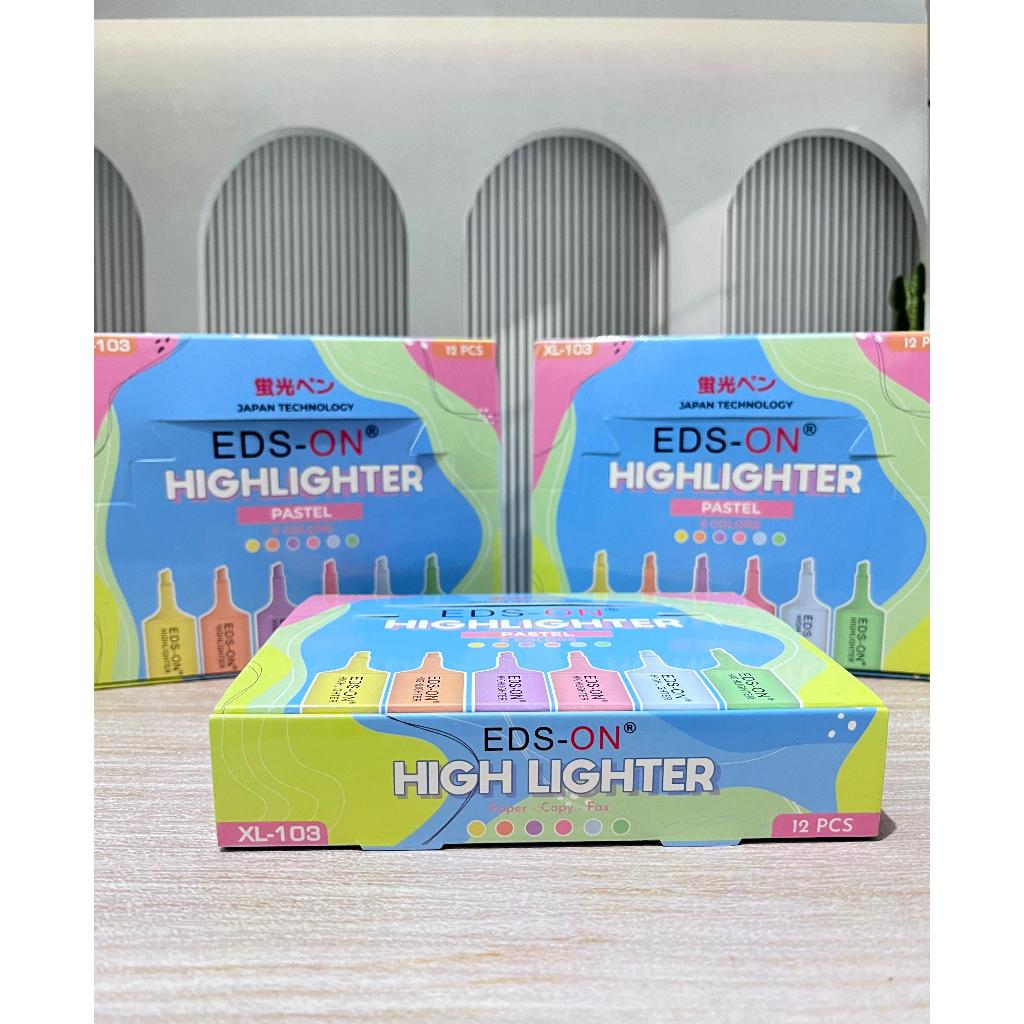 

Stabilo EDS-ON | Hight Lighter | stabilo 6 warna | 1 pack isi 12pcs | Stabilo Warna Warni | Stabilo Murah | Penanda Tulisan