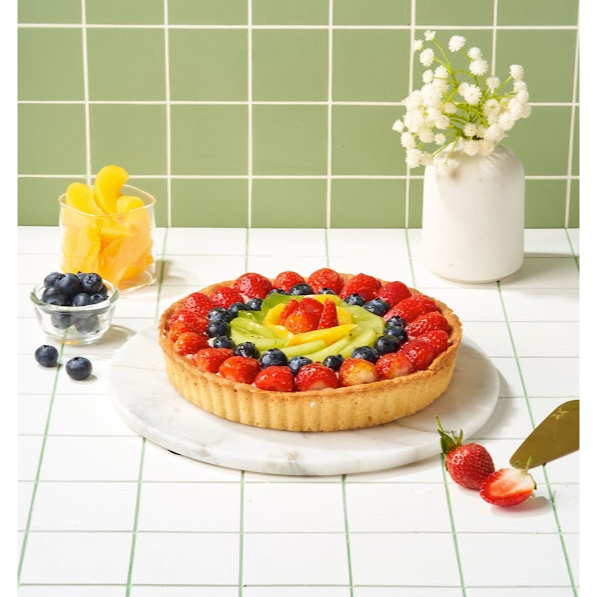 

Mixed Fruits Classic French Fruit Tart (Kue Tart / Tar Buah / Fruit Pie)