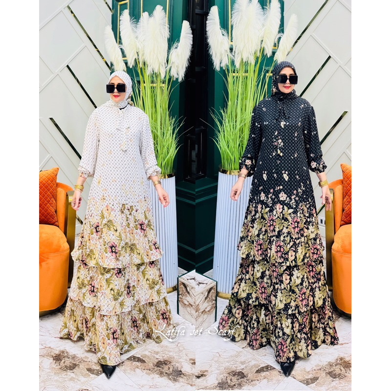 Latifa set scarf