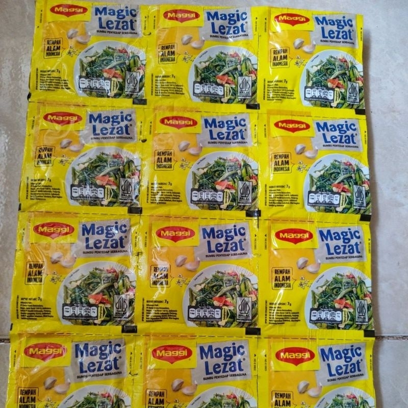 

Magic Lezat Maggi 1 Renceng isi 12 Sachet / Bumbu Pelengkap Masakan