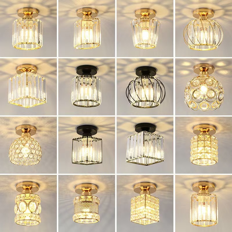 lampu led plafon hias ruang tamu minimalis lampu gantung kristal tangga teras modern