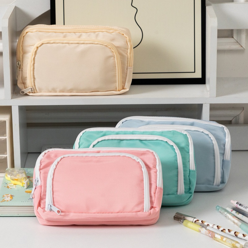 

Tempat alat tulis kotak pencil aesthetic Tas PenaTempat Pencil Tas Pensil kapasitas besar bahan parasut Stationery