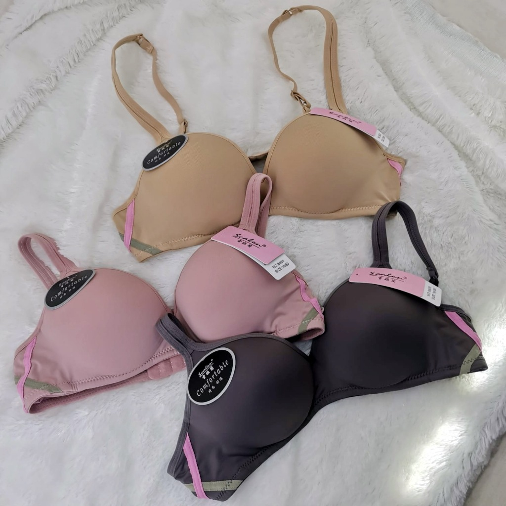 Bra tanpa kawat BH Scalen 8828 cup A  kait 2 32-38